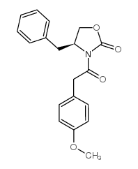 (S)-4-Benzyl-3-[2-(4-methoxyphenyl)acetyl]-2-oxazolidinone Structure