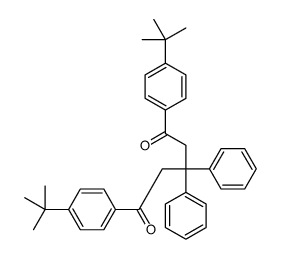 1,5-bis(4-tert-butylphenyl)-3,3-diphenylpentane-1,5-dione结构式