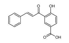 3-trans(-)-cinnamoyl-4-hydroxy-benzoic acid Structure