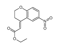 Ethyl (2Z)-(6-nitro-2,3-dihydro-4H-chromen-4-ylidene)acetate Structure