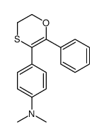 N,N-dimethyl-4-(6-phenyl-2,3-dihydro-1,4-oxathiin-5-yl)aniline结构式