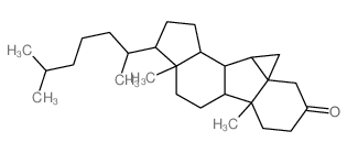 5,7-cyclocholestan-3-one Structure