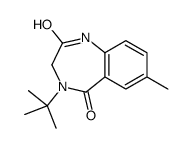 4-tert-butyl-7-methyl-1,3-dihydro-1,4-benzodiazepine-2,5-dione结构式