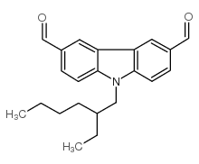 9-(2-乙基己基)咔唑-3,6-二甲醛结构式