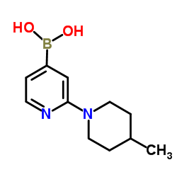 (2-(4-methylpiperidin-1-yl)pyridin-4-yl)boronic acid structure