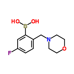 [5-Fluoro-2-(4-morpholinylmethyl)phenyl]boronic acid Structure