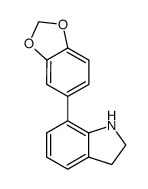 7-Benzo[1,3]dioxol-5-yl-2,3-dihydro-1H-indole结构式