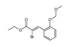 ethyl (Z)-2-bromo-3-(2-(methoxymethoxy)phenyl)propenoate Structure