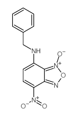 N-benzyl-5-nitro-9-oxido-8-oxa-7-aza-9-azoniabicyclo[4.3.0]nona-2,4,6,9-tetraen-2-amine Structure