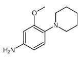 3-甲氧基-4-哌啶-1-基-苯胺结构式