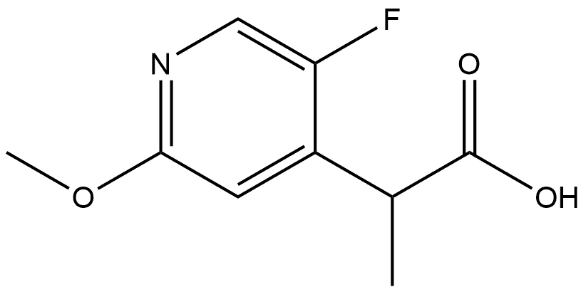 2-(5-氟-2-甲氧基吡啶-4-基)丙酸结构式