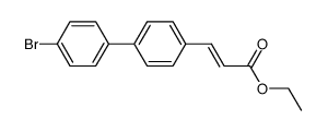 Ethyl (E)-3-[4-(4-bromophenyl)phenyl]prop-2-enoate结构式