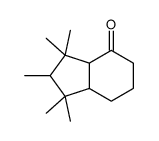 1,1,2,3,3-pentamethyl-2,3a,5,6,7,7a-hexahydroinden-4-one结构式