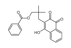 [3-(1-hydroxy-3,4-dioxonaphthalen-2-yl)-2,2-dimethylpropyl] benzoate Structure