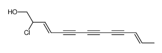 2-chloro-3,11-tridecadiene-5,7,9-triyn-1-ol Structure