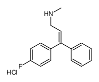 3-(4-fluorophenyl)-N-methyl-3-phenylprop-2-en-1-amine,hydrochloride Structure