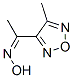 Ethanone, 1-(4-methyl-1,2,5-oxadiazol-3-yl)-, oxime (9CI)结构式