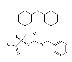 Cbz-Ala-OH*DCHA结构式