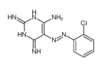 5-[(2-chlorophenyl)diazenyl]pyrimidine-2,4,6-triamine Structure