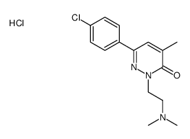 6-(4-chlorophenyl)-2-[2-(dimethylamino)ethyl]-4-methylpyridazin-3-one,hydrochloride结构式