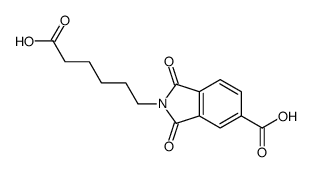 2-(5-carboxypentyl)-1,3-dioxoisoindole-5-carboxylic acid结构式