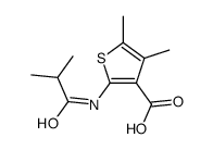 2-(isobutyrylamino)-4,5-dimethyl-3-thiophenecarboxylic acid结构式