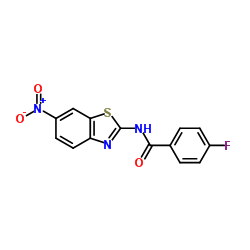 4-Fluoro-N-(6-nitrobenzo[d]thiazol-2-yl)benzamide structure