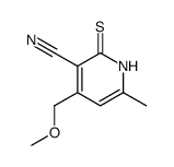 4-(methoxymethyl)-6-methyl-3-cyanopyridine-2(1H)-thione Structure