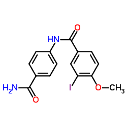 N-(4-Carbamoylphenyl)-3-iodo-4-methoxybenzamide Structure