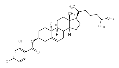 胆甾烯基 2,4-二氯苯甲酸酯结构式