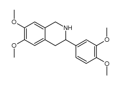 6,7-dimethoxy-3-(3,4-dimethoxyphenyl)-1,2,3,4-tetrahydroisoquinoline结构式