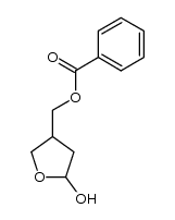 (5-hydroxytetrahydrofuran-3-yl)methyl benzoate结构式