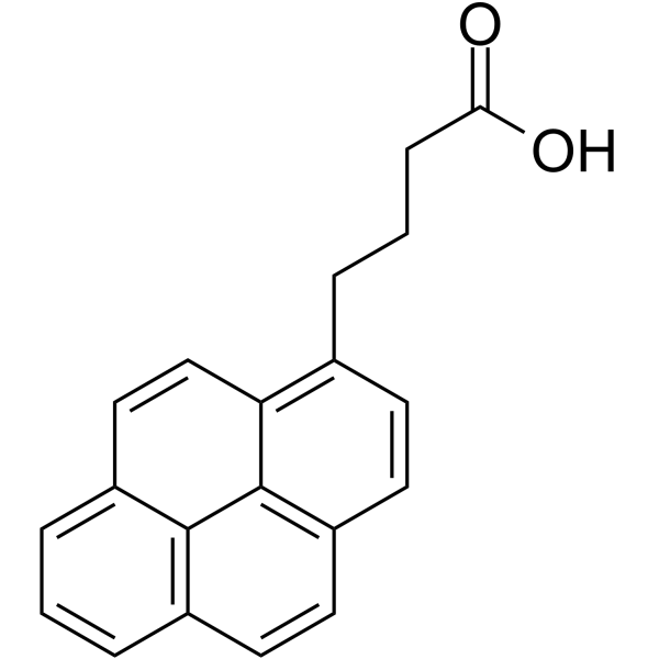 1-Pyrenebutyric Acid Structure