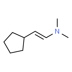 Ethenamine, 2-cyclopentyl-N,N-dimethyl-, (1E)- (9CI) Structure