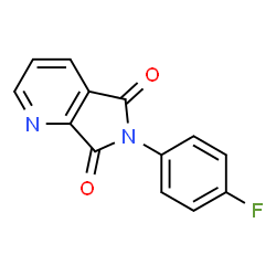 6-(4-fluorophenyl)-5H-pyrrolo[3,4-b]pyridine-5,7(6H)-dione结构式