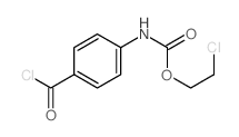 2-chloroethyl N-(4-carbonochloridoylphenyl)carbamate Structure