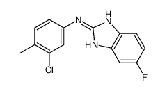 N-(3-chloro-4-methylphenyl)-6-fluoro-1H-benzimidazol-2-amine Structure