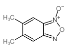 3,4-dimethyl-9-oxido-8-oxa-7-aza-9-azoniabicyclo[4.3.0]nona-2,4,6,9-tetraene结构式