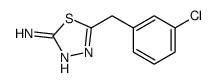 5-(3-Chloro-benzyl)-[1,3,4]thiadiazol-2-ylamine Structure