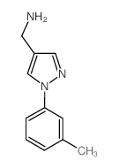 [1-(3-甲基苯基)-1H-吡唑-4-基]甲胺图片