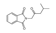 N-(4-methyl-2-oxo-pentyl)-phthalimide结构式