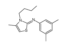 3-butyl-N-(3,5-dimethylphenyl)-4-methyl-1,3-thiazol-2-imine Structure