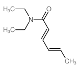 N,N-diethylhexa-2,4-dienamide Structure