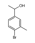 1-(4-bromo-3-methyl-phenyl)ethanol Structure