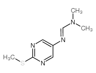 N,N-DIMETHYL-N'-[2-(METHYLTHIO)-5-PYRIMIDINYL]- METHANIMIDAMIDE结构式