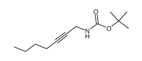 Carbamic acid, 2-heptynyl-, 1,1-dimethylethyl ester (9CI) structure