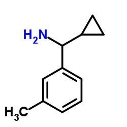 1-Cyclopropyl-1-(3-methylphenyl)methanamine结构式