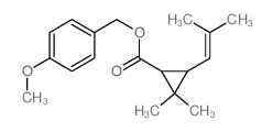 Cyclopropanecarboxylicacid, 2,2-dimethyl-3-(2-methyl-1-propen-1-yl)-, (4-methoxyphenyl)methyl ester picture