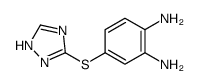 4-(1H-1,2,4-triazol-5-ylsulfanyl)benzene-1,2-diamine结构式