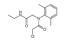 2-Chloro-N-(2,6-dimethyl-phenyl)-N-ethylcarbamoylmethyl-acetamide Structure